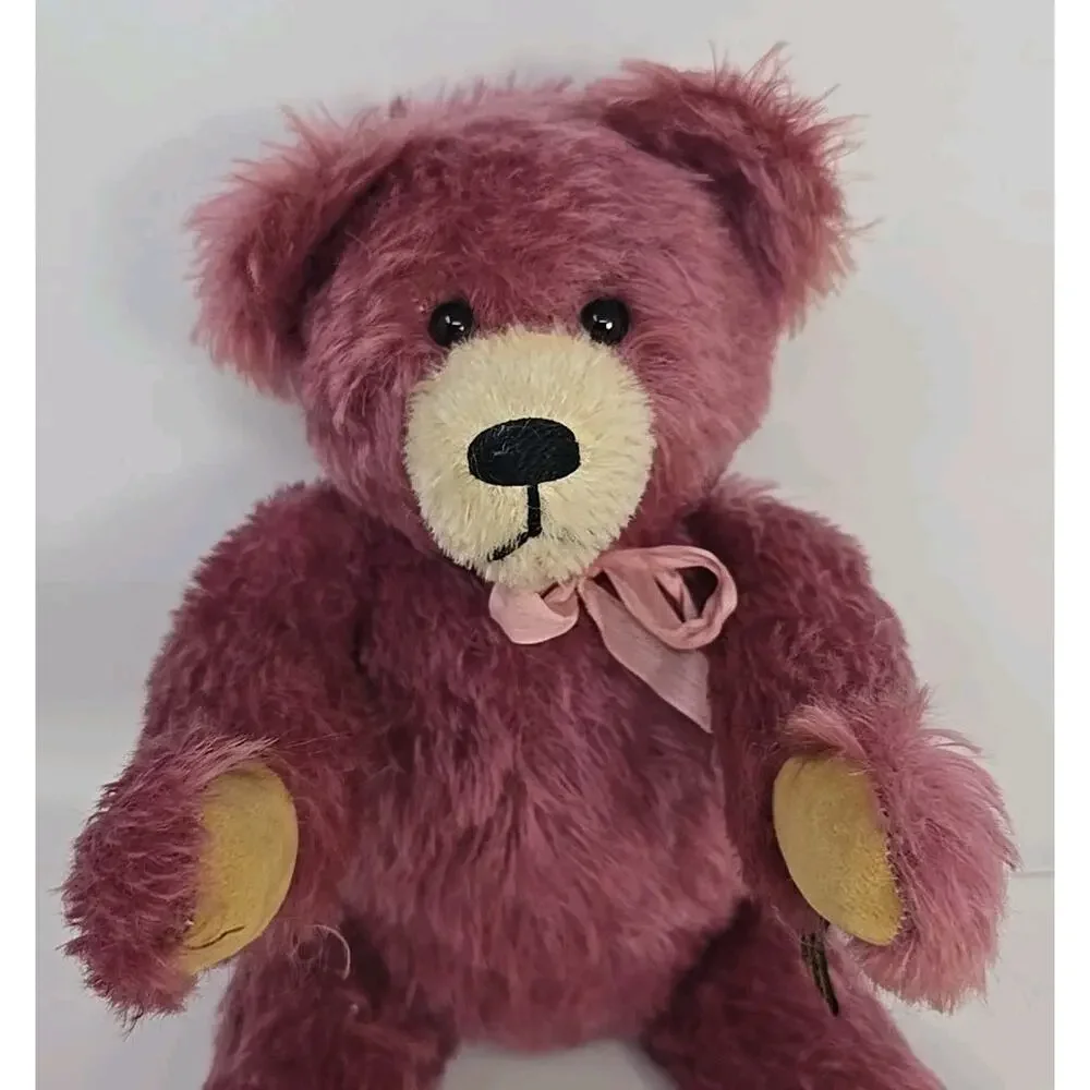 Johanna Haida Mohair Teddy Bear Martha Mueller‎ Rose Germany 1995 U317
